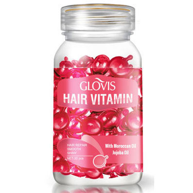 Glovis Hair Vitamin Oil red