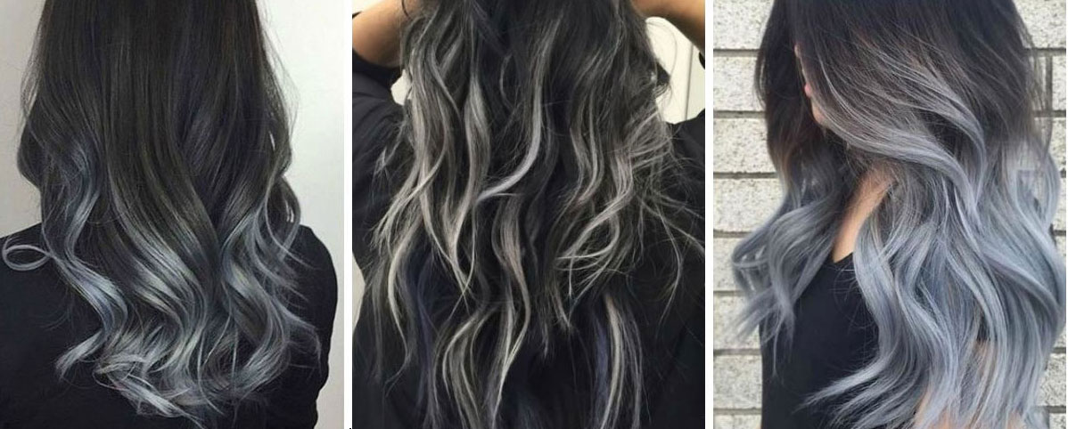 silver baleyage