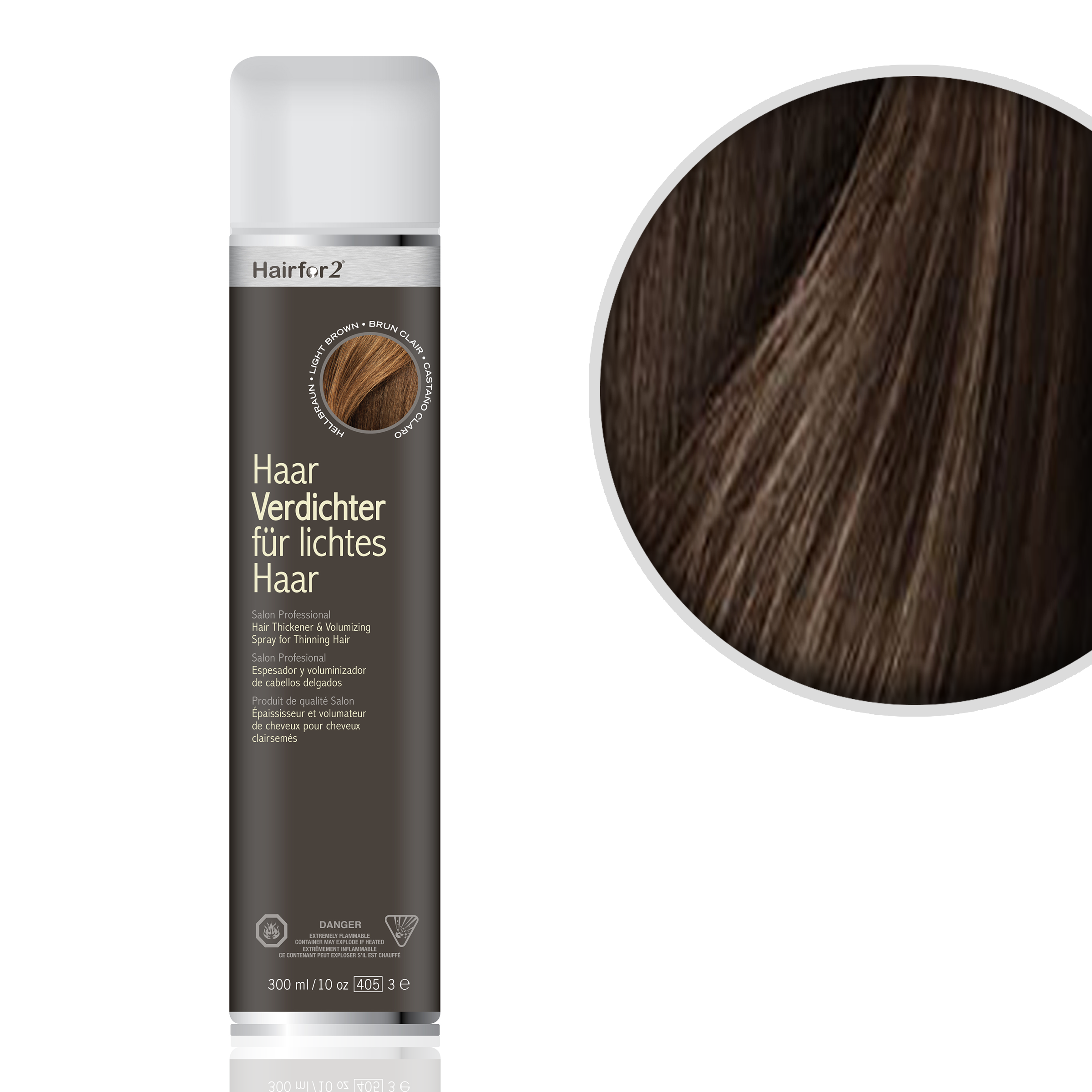 Hairfor2 Ciemny Brąz