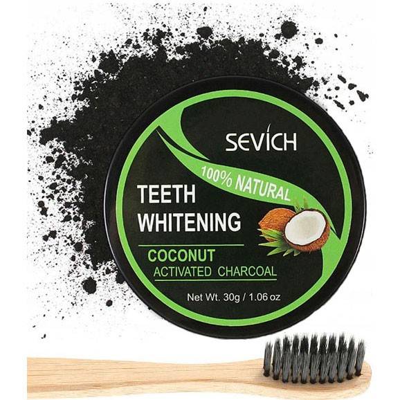 Teeth Whitening Powder   Bamboo brush