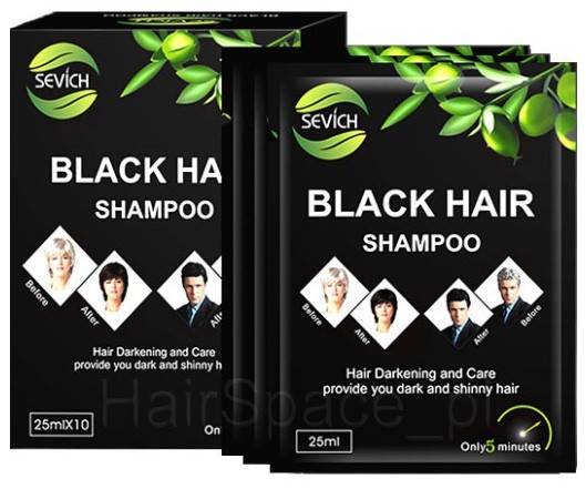 Sevich Black Hair Shampoo 10x25ml - foto 1