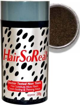 Hair So Real Mikrowłókna - średni brąz
